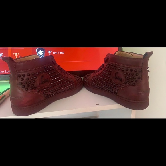 Red bottoms sneakers sz 8 - Picture 2 of 3